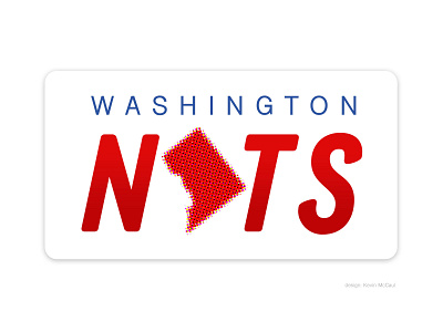 Washington Nationals baseball branding dc design halftone identity logo red signage