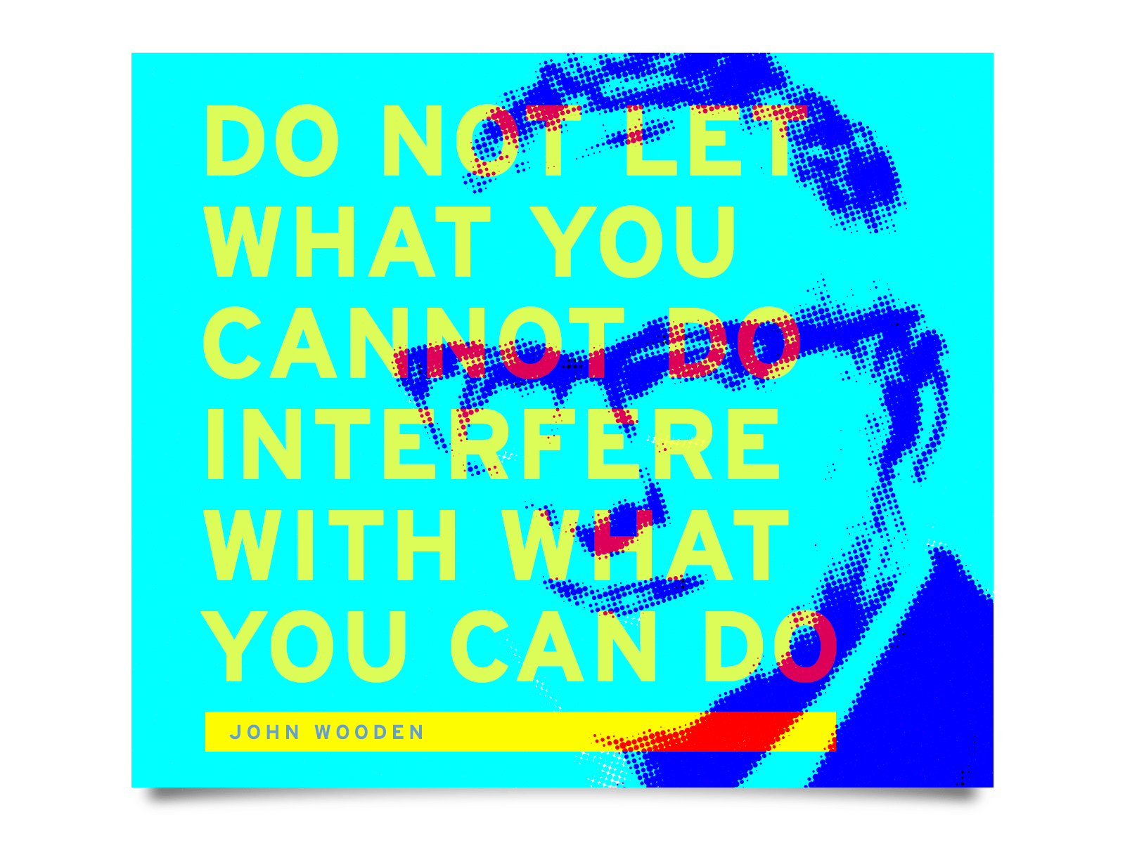 Quote design halftone identity illustration inspirational quote pop poster quote typography