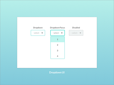 Dropdown UI dropdown learning leeseul mint style guide ui