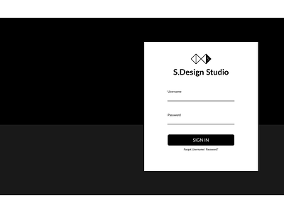 Sign In dailyui dailyui 001 design studio leeseul minimal sign in sign up simple ui user interface