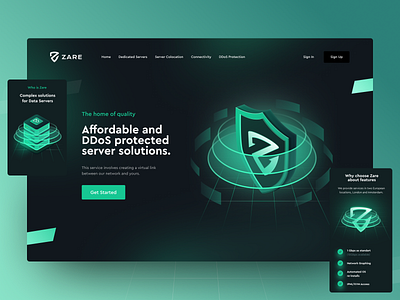 DDoS Protection 3d colocation connection connections cyber ddos dedicated dedicated server figma http lan landing link network server servers service virtual web web app