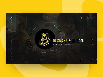 DJ Snake Home Page Concept