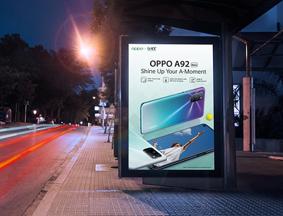 OPPO A92 branding design graphic design light box mobile launching oppo oppo a92 oppo mobile