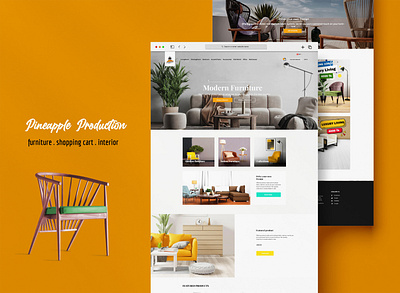 Furniture | Website design | UI branding graphic design logo motion graphics ui