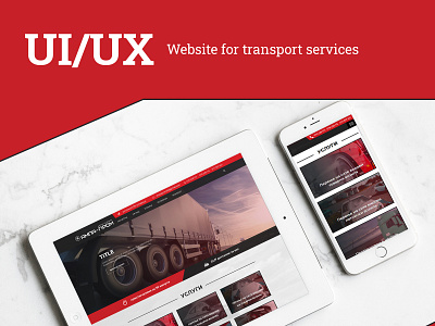 Website for transport services - UI/IX