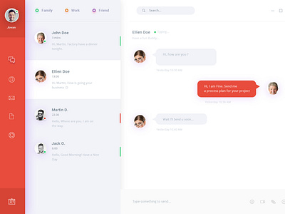 Chat Web App - UI and UX