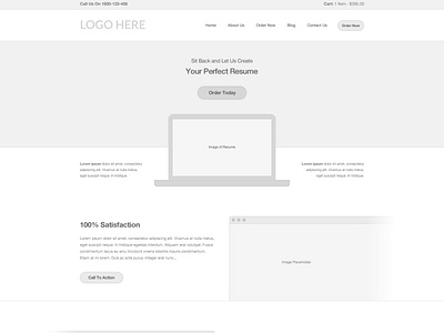 Order Landing Page - UX