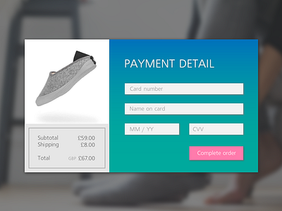 Daily UI Challenge 002 — Credit Card Checkout card checkout credit dailyui dailyui002 interface ui uidesign userinterface ux uxdesign web