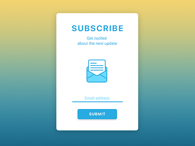 Daily UI Challenge 026 — Subscribe
