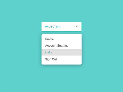 Daily UI Challenge 027 — Dropdown