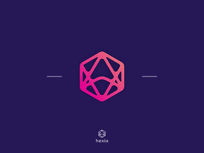 Hexagon Logo branding geometric hexagon logo monogram monoline vector