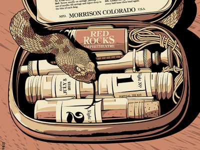 The Avett Brothers Red Rocks N1 Poster