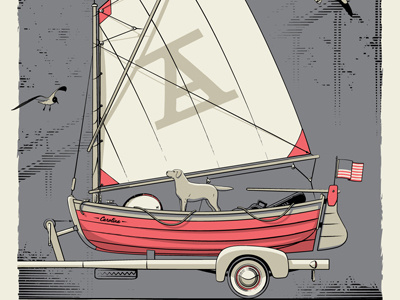 The Avett Brothers San Francisco, CA Poster avett california poster sailboat san francisco screen print