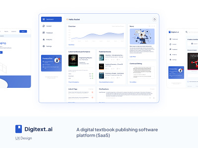 Digital Textbook Publishing Software · Dashboard app cryptic comet dashboard dashboard design design digital textbook ebook publishing software saas software as a service ui ux ux design