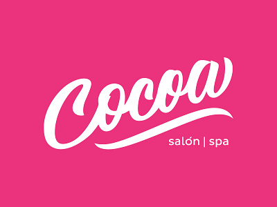 Cocoa Spa branding identidad lettering logo logotipo logotype salon spa