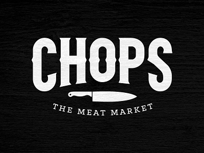 Chops The Meat Market branding butcher butcher shop identidad lettering logo logotipo logotype meat