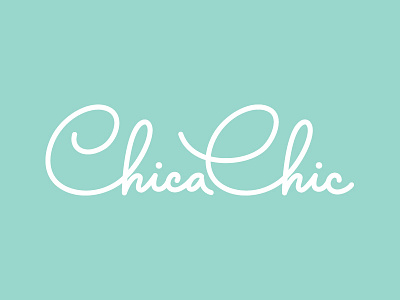 ChicaChic branding girl identidad lettering logo logotipo logotype