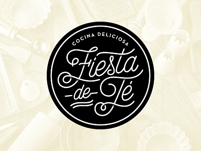 Fiesta de Té baking branding cocina cooking lettering logo logotipo logotype