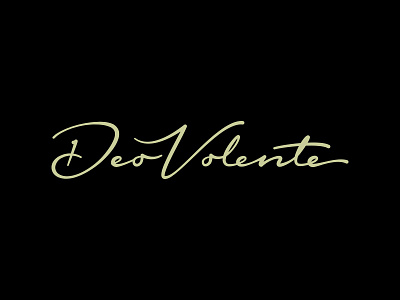 Deo Volente branding idea lettering logo logotipo logotype