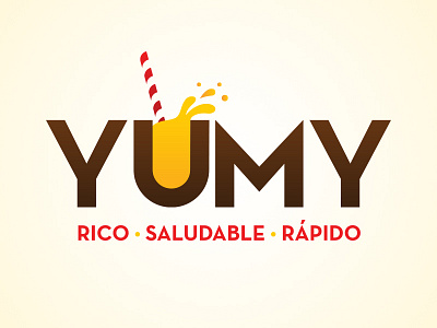 Yumy branding food health juice logo logotipo logotype snack