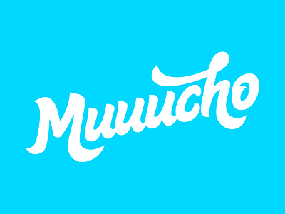 Muuucho branding idea lettering logo logotipo logotype