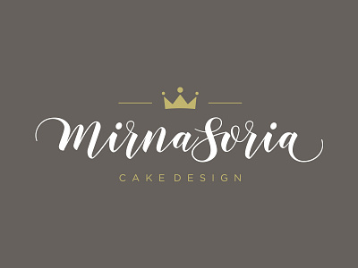 Mirna Soria Cake Design branding cake cupcakes lettering logo logotipo logotype pastel pasteles
