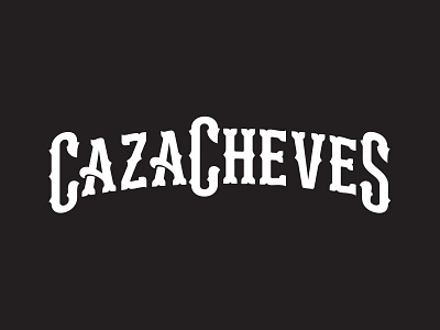 CazaCheves beer cerveza lettering logo tipografia
