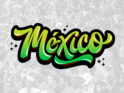 México futbol lettering mexico mx soccer type
