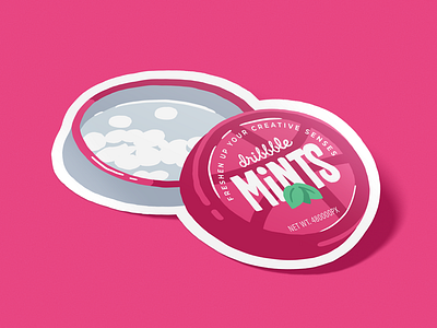Breath Mints dribbble illustration last minute mints photoshop playoffs sticker sticker mule tin