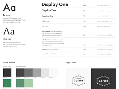 style guide branding color color guide font landing page logo site style guide typography ui web website