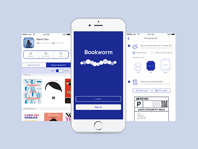 Book sharing app app app design illustration iphone mobile mobile app product design ui ux