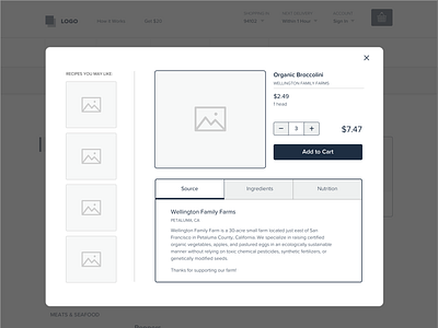 Product detail wireframe product design ui ux visual design web web design wireframe