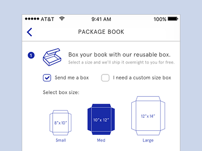 Book packaging instructions illustration ios iphone mobile mobile app product design ui ux visual design