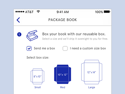 Book packaging instructions