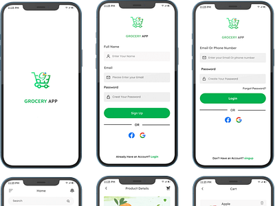 Grocery Deliver App delivery app food app grocery app grocery app ui grocery delivery app grocery ui ui ux
