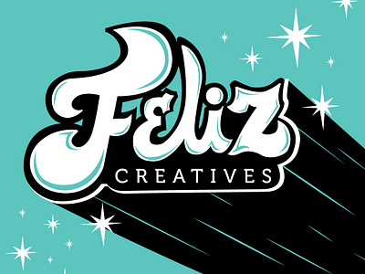 Feliz Creatives Rebrand branding design feliz hand lettering happy identity illustration lettering logo pattern san antonio texas typography vector