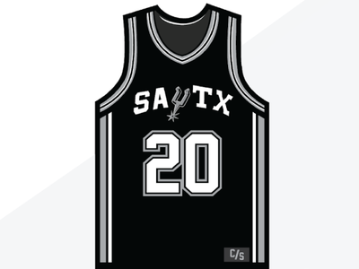 spurs jersey design