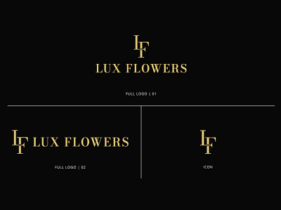Lux Flowers LOGO Design branding design graphic design logo