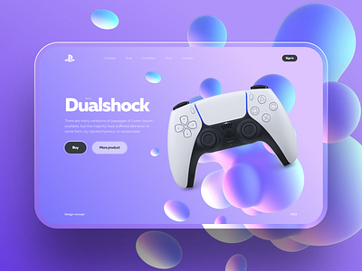 Dualshock design concept 3d animation concept design figma graphic design illustration logo motion graphics tilda ui
