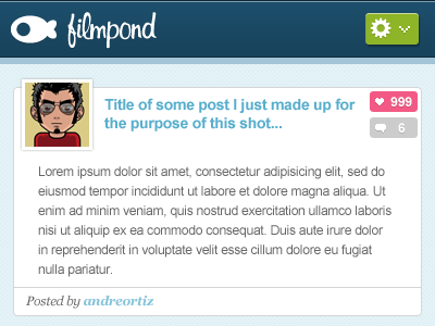 Filmpond Post - concept