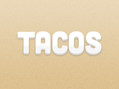 Tacos logo simple type