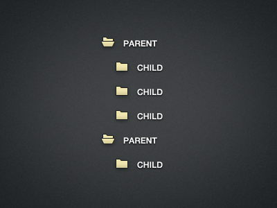 Tree folder icon menu tree tree menu