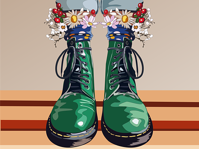 Docs and flowers clipart design flowers graphic design illustration vector