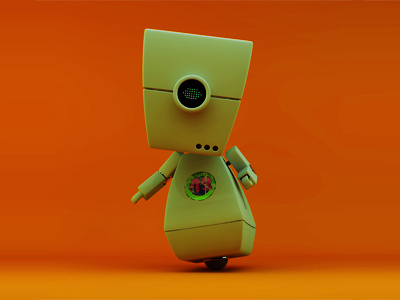 MILGbot 3d animation c4d character icon model mograph