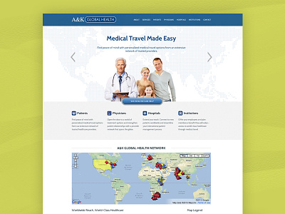 A&K Global Health design development eecms expressionengine front end development html responsive web web design website