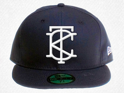 TKC Hat baseball hat interlocking letters logo type