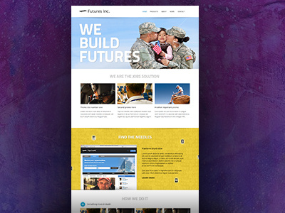 We Build Futures design jobs military responsive veterans web design website
