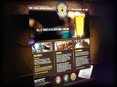 Carolina Brew beer brewery cms craft expressionengine great client interface texture web design website wood