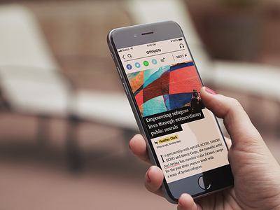 News app UI design