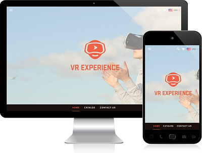 VR Experience-Shopify Dropshipping Store branding design dropshipping store ecommerce store graphic design logo shopify shopify store virtual reality website design